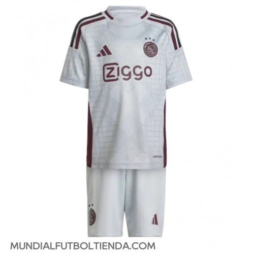 Camiseta Ajax Tercera Equipación Replica 2024-25 para niños mangas cortas (+ Pantalones cortos)